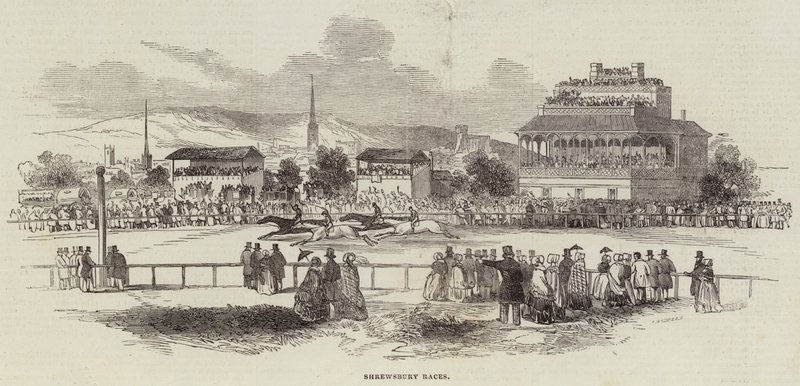 Shrewsbury Races (engraving) بواسطة مدرسة اللغة الإنجليزية