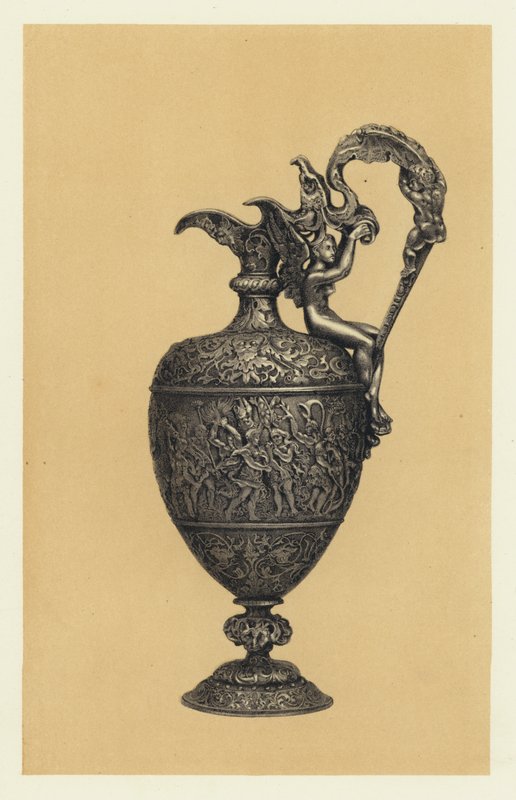 Silver Ewer ، أعدم في Repousse بواسطة Vechte للسيدات Hunt و Roskell بواسطة مدرسة اللغة الإنجليزية