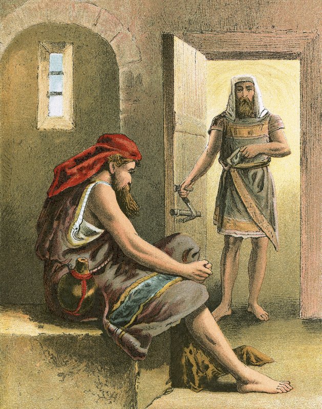 شمعون في السجن بواسطة مدرسة اللغة الإنجليزية