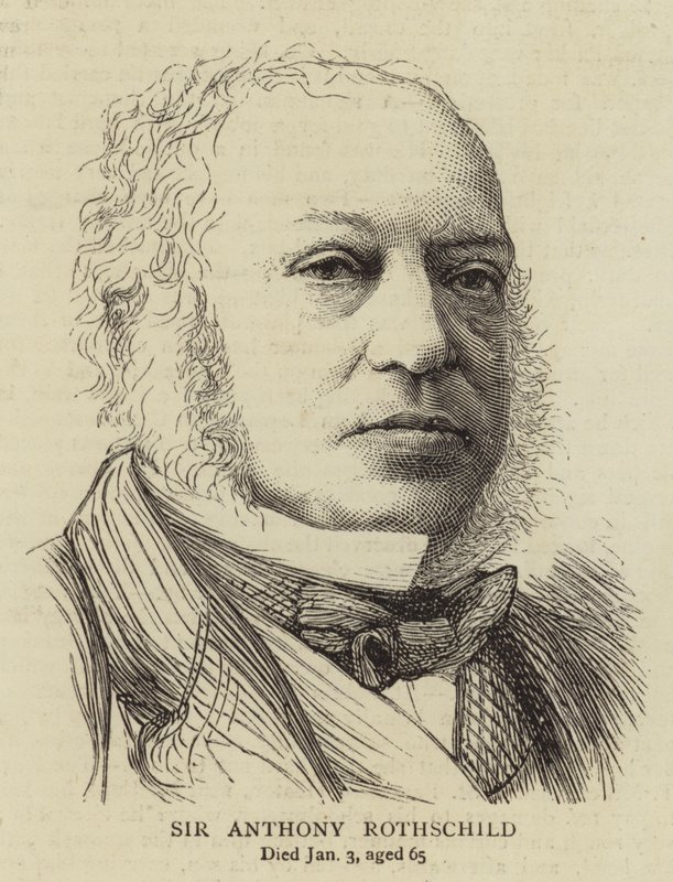 Sir Anthony Rothschild (engraving) بواسطة مدرسة اللغة الإنجليزية