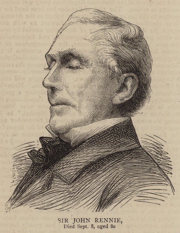 Sir John Rennie (engraving) بواسطة مدرسة اللغة الإنجليزية