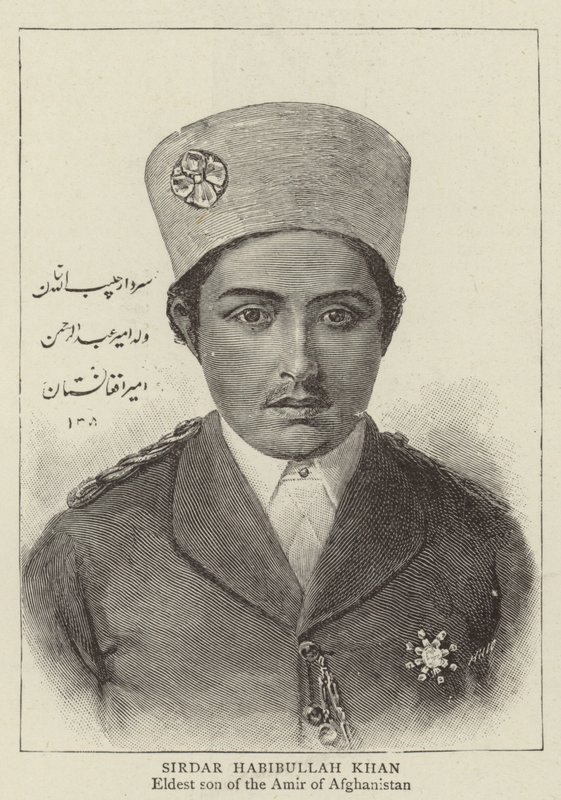Sirdar Habibullah Khan (engraving) بواسطة مدرسة اللغة الإنجليزية