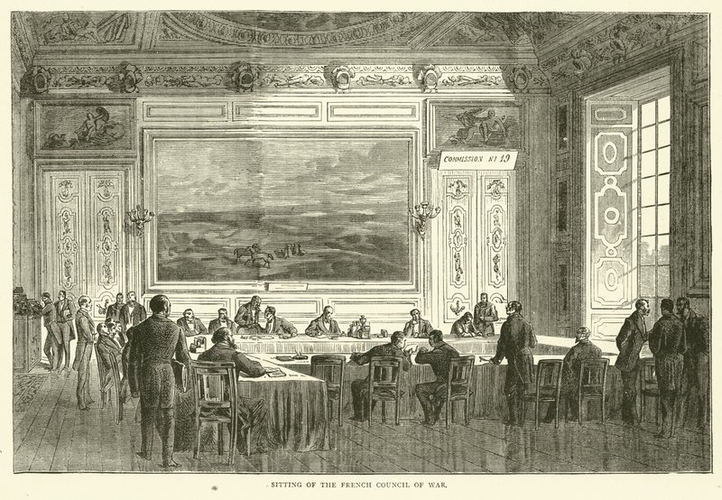 الجلوس في مجلس الحرب الفرنسي ، يناير 1871 بواسطة مدرسة اللغة الإنجليزية