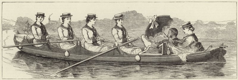اسكتشات من إطلاق بخاري في Henley Regatta بواسطة مدرسة اللغة الإنجليزية