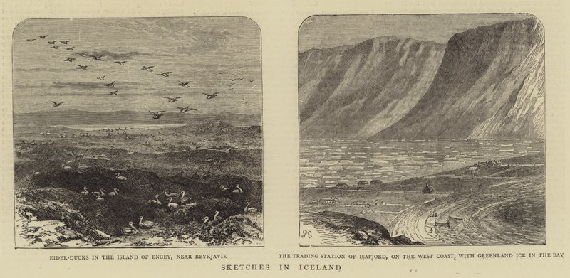 Sketches in Iceland (engraving) بواسطة مدرسة اللغة الإنجليزية