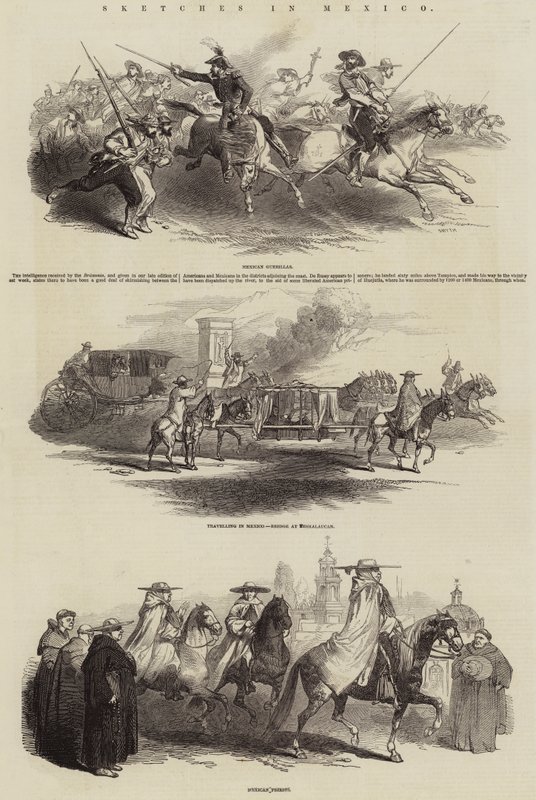 Sketches in Mexico (engraving) بواسطة مدرسة اللغة الإنجليزية