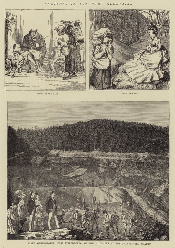 Sketches in the Harz Mountains (engraving) بواسطة مدرسة اللغة الإنجليزية