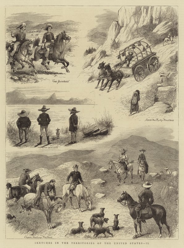 Sketches in the Territories of the United States, II (engraving) بواسطة مدرسة اللغة الإنجليزية