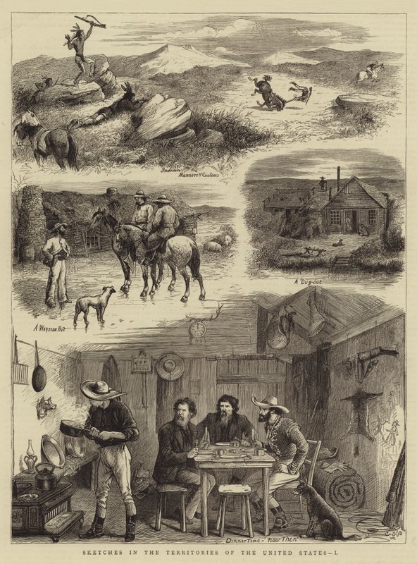 Sketches in the Territories of the United States, I (engraving) بواسطة مدرسة اللغة الإنجليزية