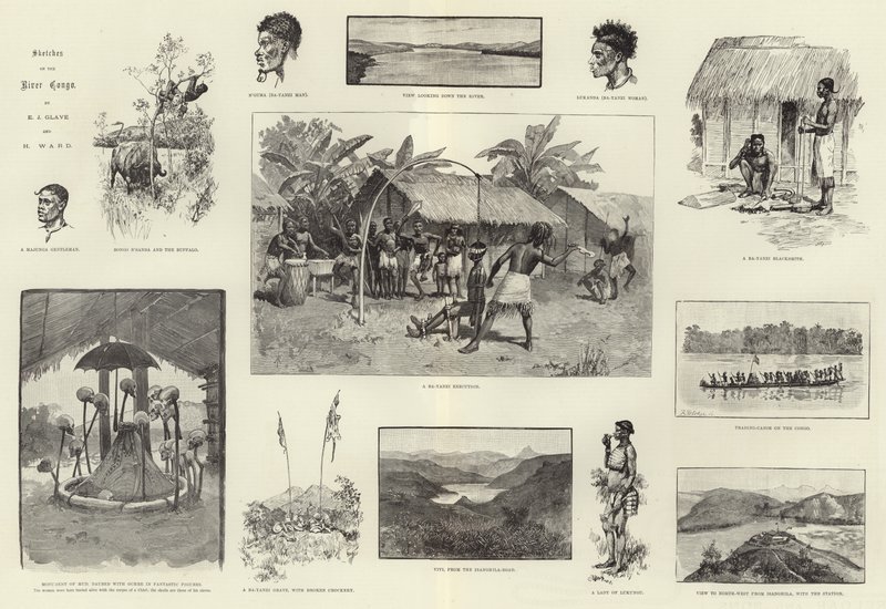 اسكتشات على نهر الكونغو بواسطة مدرسة اللغة الإنجليزية