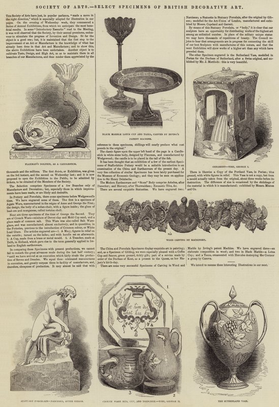 Society of Arts, Select Specimens of British Decorative Art (engraving) بواسطة مدرسة اللغة الإنجليزية