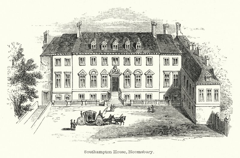 Southampton House, Bloomsbury (engraving) بواسطة مدرسة اللغة الإنجليزية