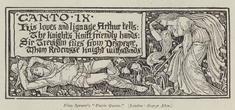 Spenser's "Faerie Queene" (نقش) بواسطة مدرسة اللغة الإنجليزية