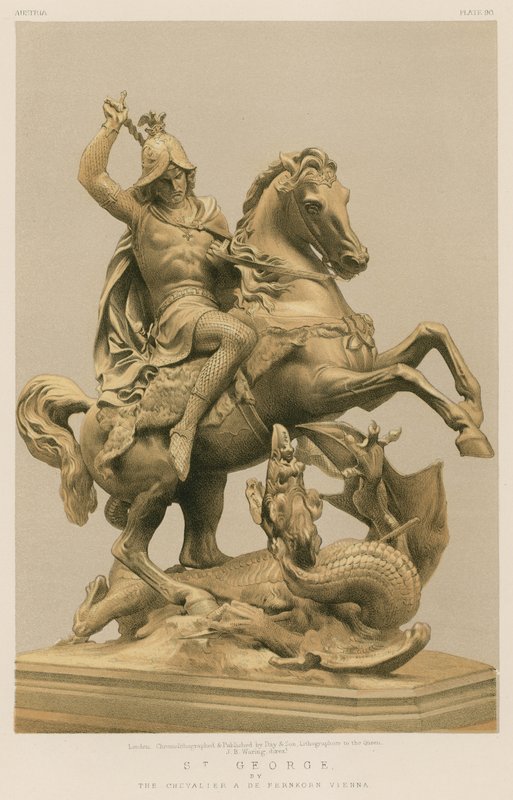 سانت جورج من The Chevalier A de Fernkorn ، فيينا بواسطة مدرسة اللغة الإنجليزية