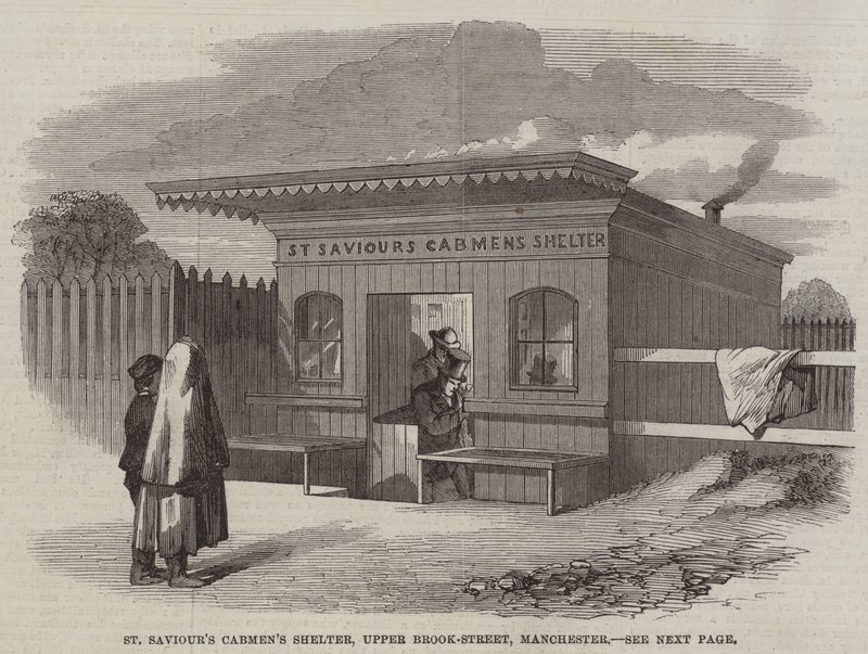 ملجأ St Saviour's Cabmen ، Upper Brook-Street ، مانشستر (نقش) بواسطة مدرسة اللغة الإنجليزية