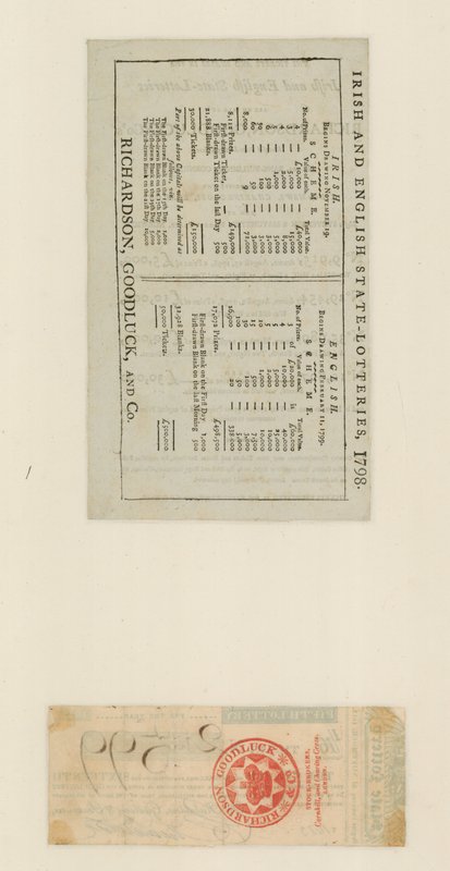 يانصيب الدولة 1798 بواسطة مدرسة اللغة الإنجليزية