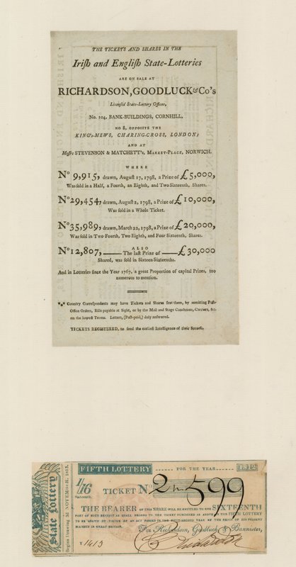 يانصيب الدولة ، 1812 بواسطة مدرسة اللغة الإنجليزية
