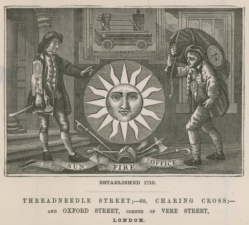 مكتب Sun Fire ، شارع Threadneedle ، 60 Charing Cross ، وشارع أكسفورد ، لندن بواسطة مدرسة اللغة الإنجليزية