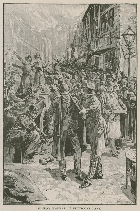 سوق الأحد في Petticoat Lane بواسطة مدرسة اللغة الإنجليزية