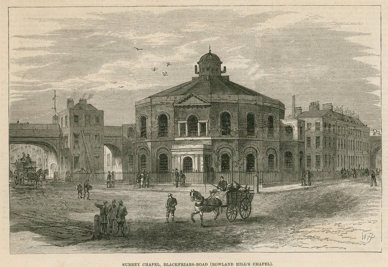 Surrey Chapel، Blackfriars Road، ساوثوارك (رولاند هيلز تشابل) بواسطة مدرسة اللغة الإنجليزية