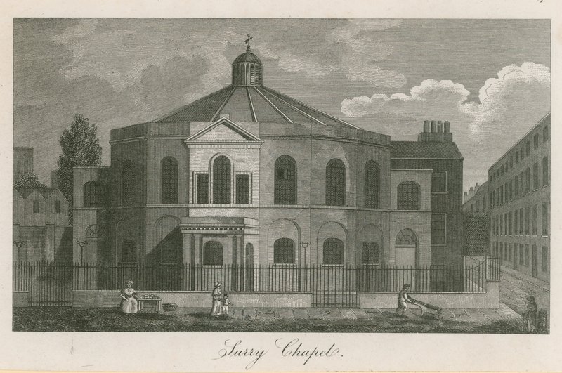 Surrey Chapel، Blackfriars Road، ساوثوارك (رولاند هيلز تشابل) بواسطة مدرسة اللغة الإنجليزية