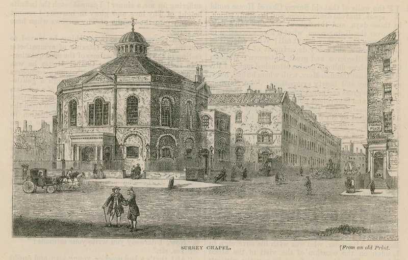 Surrey Chapel، Blackfriars Road، ساوثوارك (رولاند هيلز تشابل) بواسطة مدرسة اللغة الإنجليزية