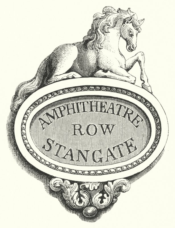 Tablets for Street-Corners, Amphitheatre Row, Stangate (engraving) بواسطة مدرسة اللغة الإنجليزية