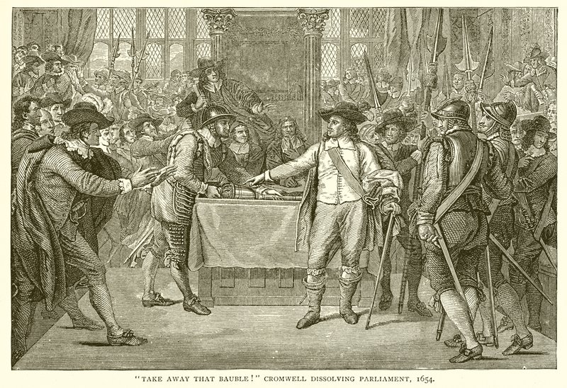 يسلب هذا Bauble! حل كرومويل البرلمان ، 1654 بواسطة مدرسة اللغة الإنجليزية