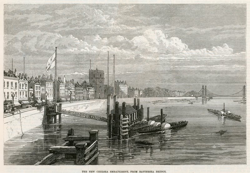 Thames Embankment في تشيلسي بواسطة مدرسة اللغة الإنجليزية