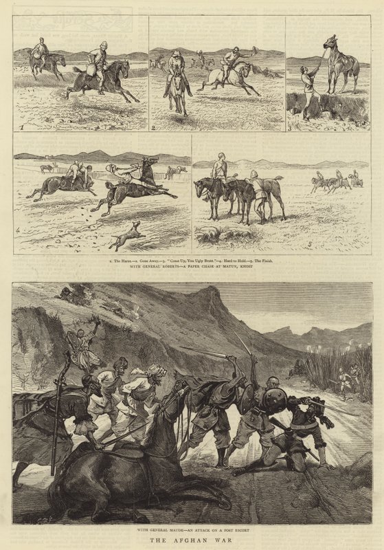 The Afghan War (engraving) بواسطة مدرسة اللغة الإنجليزية