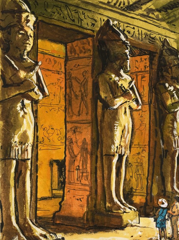 المعبد المصري القديم بأبو سمبل بواسطة مدرسة اللغة الإنجليزية
