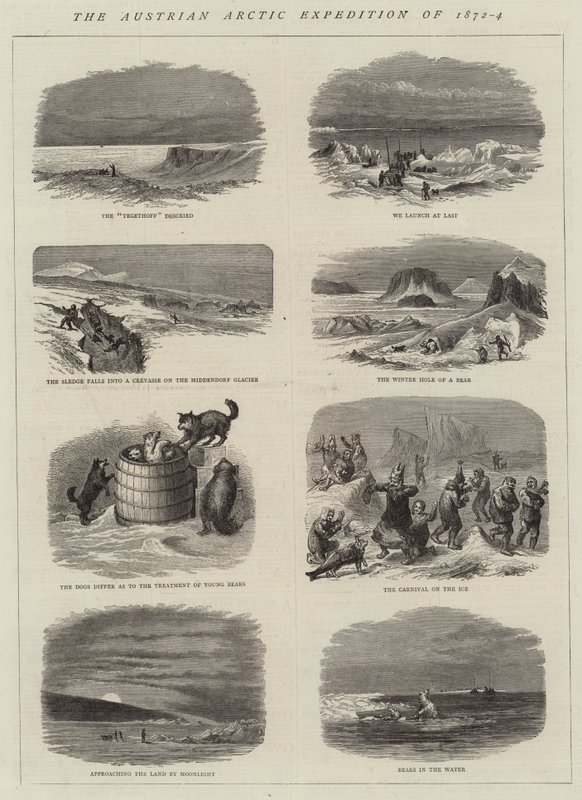 البعثة النمساوية في القطب الشمالي 1872-4 (نقش) بواسطة مدرسة اللغة الإنجليزية