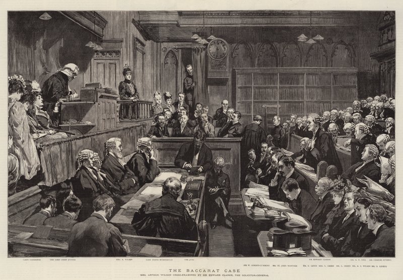The Baccarat Case (engraving) بواسطة مدرسة اللغة الإنجليزية