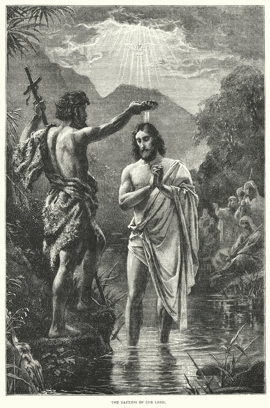The Baptism of Our Lord (engraving) بواسطة مدرسة اللغة الإنجليزية