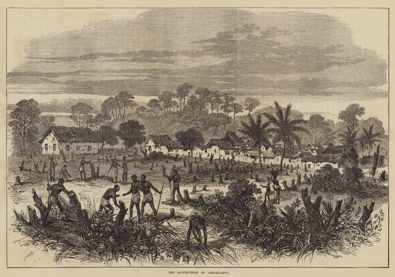 The Battle-Field of Abrakrampa (engraving) بواسطة مدرسة اللغة الإنجليزية