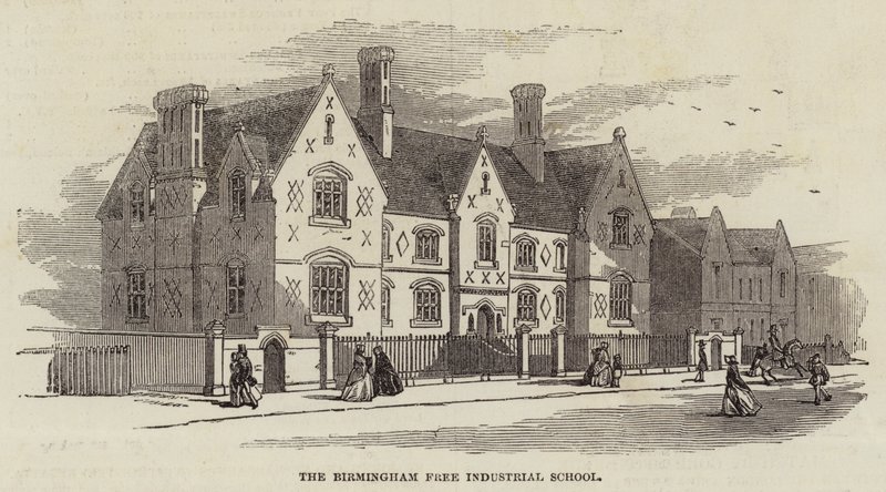 The Birmingham Free Industrial School (engraving) بواسطة مدرسة اللغة الإنجليزية