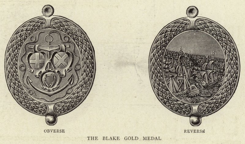 The Black Gold Medal (engraving) بواسطة مدرسة اللغة الإنجليزية