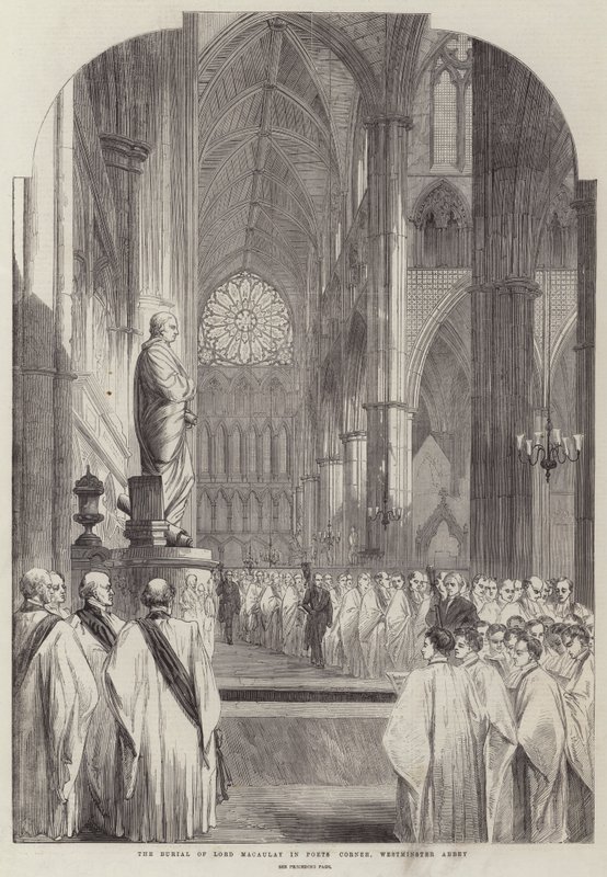 The Burial of Lord Macaulay in Poets