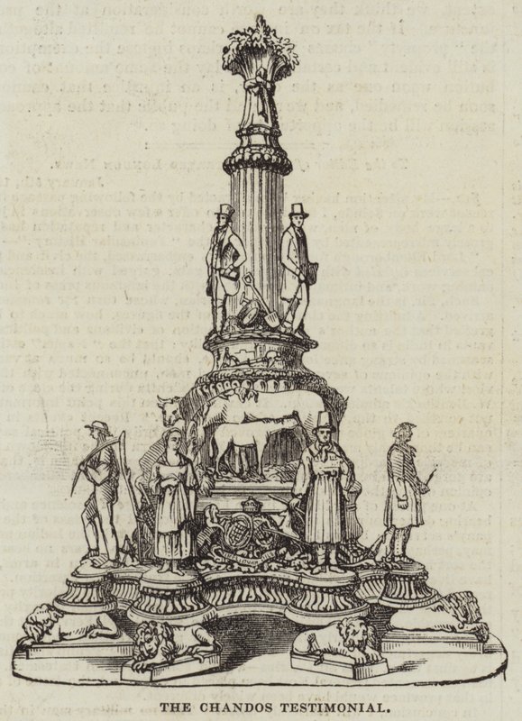 The Chandos Testimonial (engraving) بواسطة مدرسة اللغة الإنجليزية