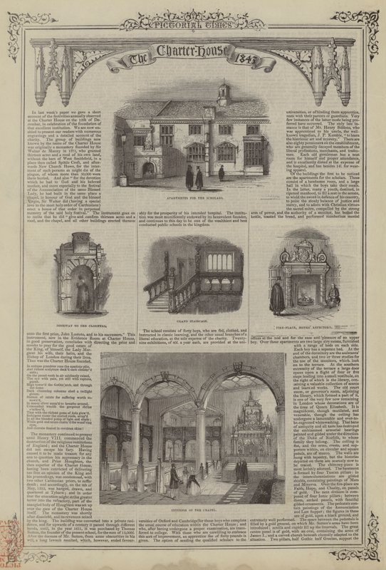 The Charterhouse ، 1843 بواسطة مدرسة اللغة الإنجليزية
