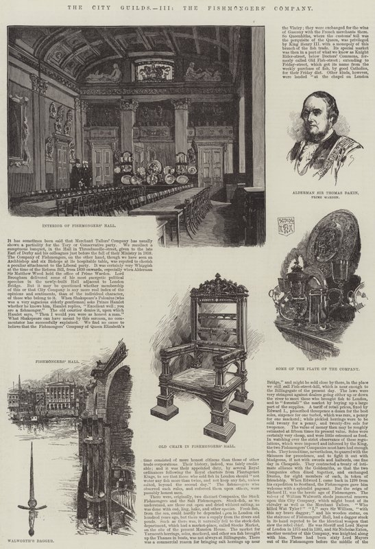 The City Guilds ، The Fishmongers 'Company (النقش) بواسطة مدرسة اللغة الإنجليزية
