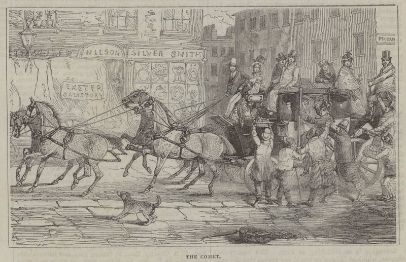 The Comet (engraving) بواسطة مدرسة اللغة الإنجليزية