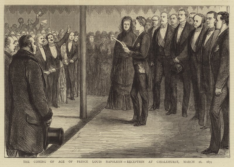 The Coming of Age of Prince Louis Napoleon, Reception at Chislehurst بواسطة مدرسة اللغة الإنجليزية