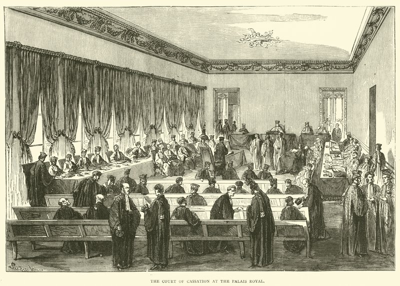 محكمة النقض في القصر الملكي ، مايو 1871 بواسطة مدرسة اللغة الإنجليزية