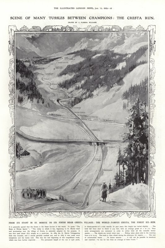 The Cresta Run ، سانت موريتز ، سويسرا بواسطة مدرسة اللغة الإنجليزية