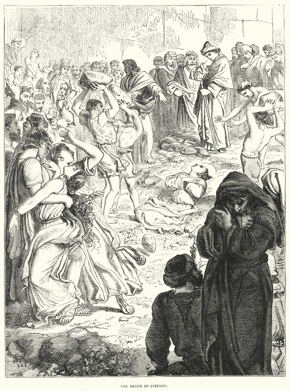 The Death of Stephen (engraving) بواسطة مدرسة اللغة الإنجليزية