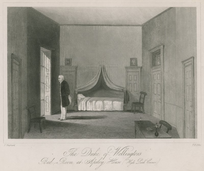 غرفة نوم دوق Wellingtons في Apsley House ، هايد بارك كورنر بواسطة مدرسة اللغة الإنجليزية