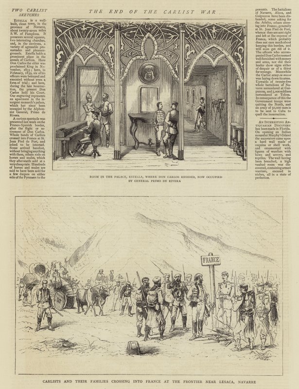 The End of the Carlist War (engraving) بواسطة مدرسة اللغة الإنجليزية