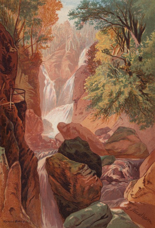 البحيرات الإنجليزية ، Stock Gill Force (لون ليثو) بواسطة مدرسة اللغة الإنجليزية