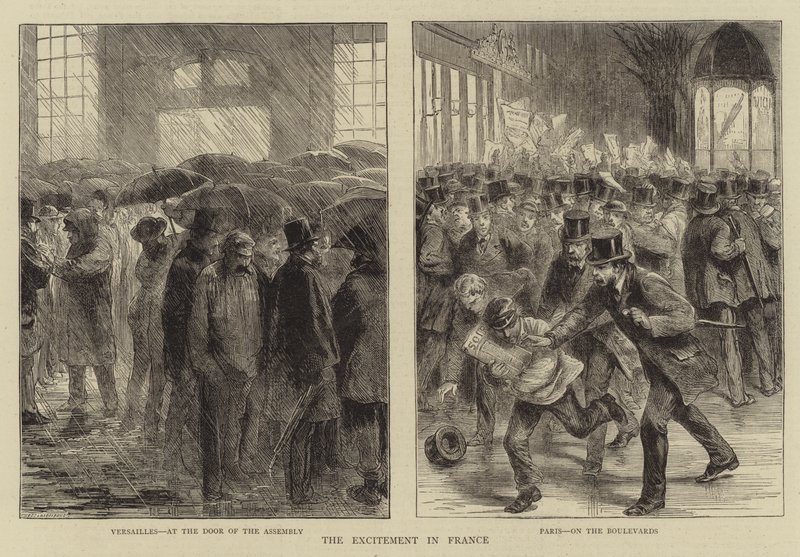 The Excitement in France (engraving) بواسطة مدرسة اللغة الإنجليزية